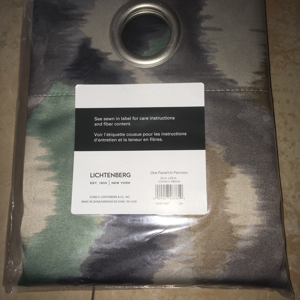 Lichtenberg grommet curtains- 54x63”
